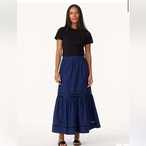 Unsubscribed Poplin Tiered Skirt
